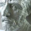 A bronze sculpture of a man with a beard created by Master Sculptor Robert C Hitchcock named Vincent Bust. Bronze Sculpture by Artist and Master Sculptor Robert C Hitchcock