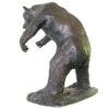 A Bear Sculpture by Master Sculptor Robert C Hitchcock, depicting a bear standing on its hind legs. Bronze Sculpture by Artist and Master Sculptor Robert C Hitchcock