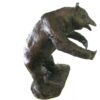 A bronze Bear Sculpture standing on its hind legs, created by renowned artist and master sculptor Robert C Hitchcock. Bronze Sculpture by Artist and Master Sculptor Robert C Hitchcock