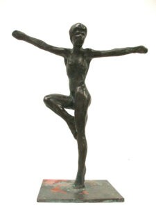 A bronze sculpture of the Dancer created by artist and master sculptor Robert C Hitchcock. Bronze Sculpture by Artist and Master Sculptor Robert C Hitchcock