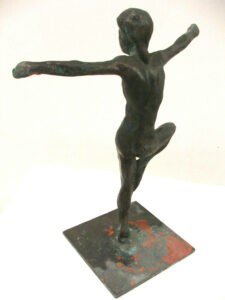 A Dancer, created by Master Sculptor Robert C Hitchcock. Bronze Sculpture by Artist and Master Sculptor Robert C Hitchcock