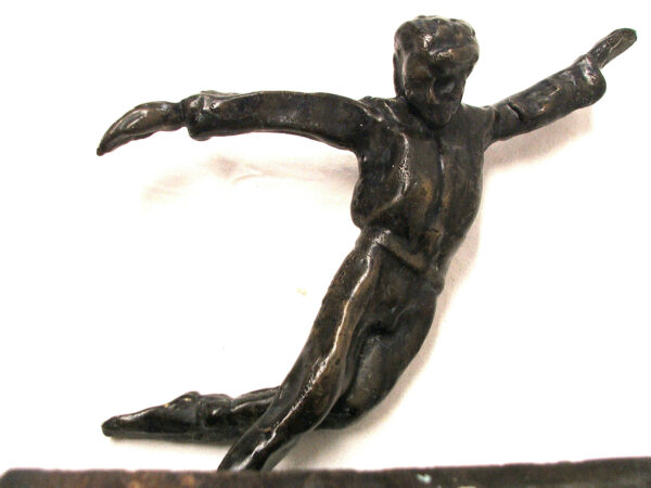 A bronze sculpture of a Male Dancer created by Master Sculptor Robert C Hitchcock. Bronze Sculpture by Artist and Master Sculptor Robert C Hitchcock