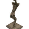 A bronze sculpture of a woman in a pose, created by artist and master sculptor Robert C Hitchcock, called the Abstract Lady. Bronze Sculpture by Artist and Master Sculptor Robert C Hitchcock