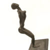 A bronze sculpture of Abstract Lady in an elegant pose by artist and master sculptor Robert C Hitchcock. Bronze Sculpture by Artist and Master Sculptor Robert C Hitchcock