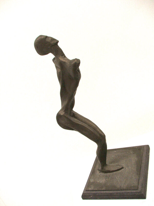 A bronze sculpture of Abstract Lady in an elegant pose by artist and master sculptor Robert C Hitchcock. Bronze Sculpture by Artist and Master Sculptor Robert C Hitchcock