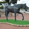 Norseman - Life-sized bronze horse commissioned statue by sculptor Robert C Hitchcock