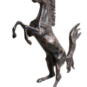 A bronze sculpture of a galloping Tribute to The Ferrari Horse created by Master Sculptor Robert C Hitchcock. Bronze Sculpture by Artist and Master Sculptor Robert C Hitchcock