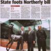 A newspaper article about Northerly | Contemporary Sculpture by Robert C Hitchcock's bronze sculpture of a horse. Bronze Sculpture by Artist and Master Sculptor Robert C Hitchcock